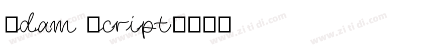 Adam Script字体转换